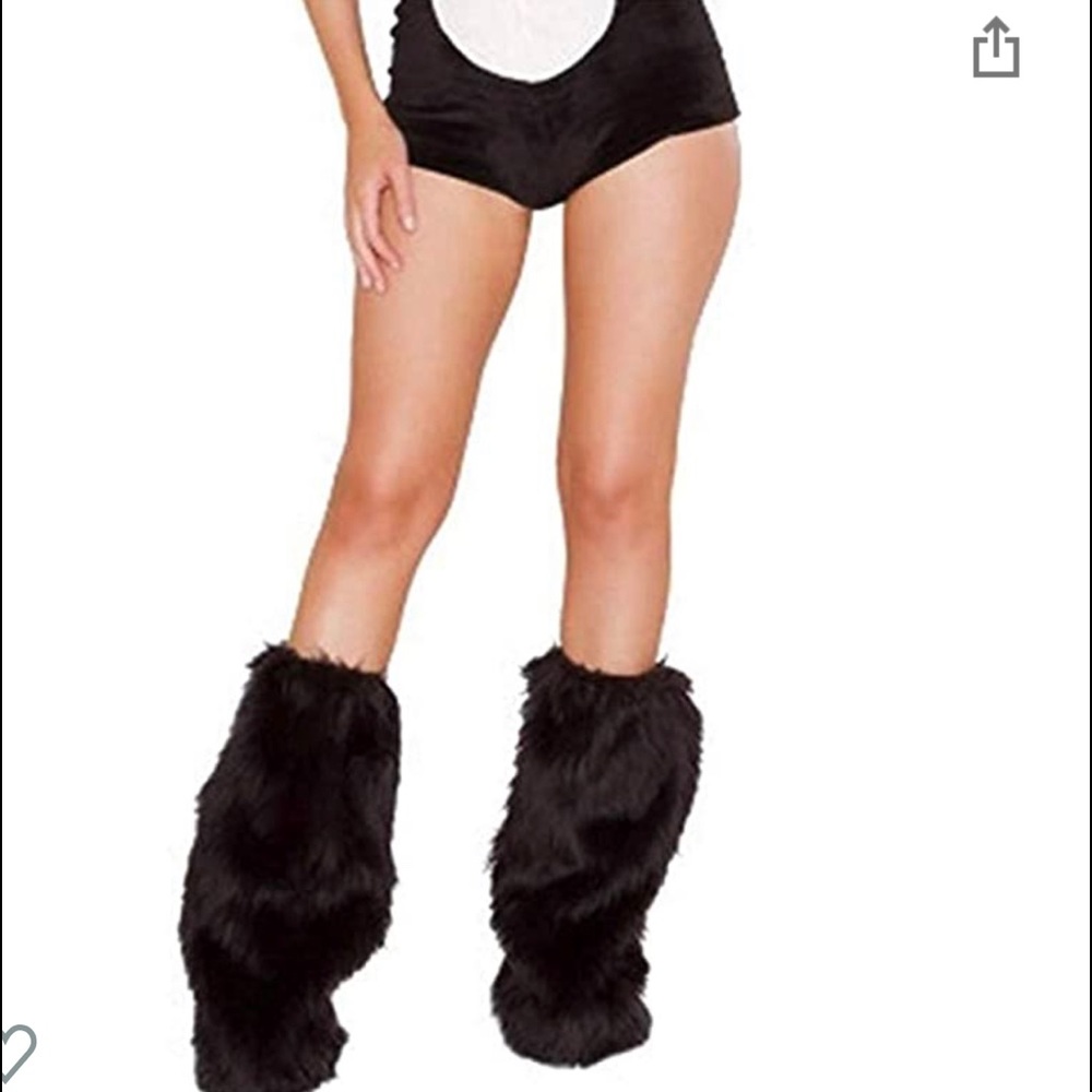 Fur leg warmers